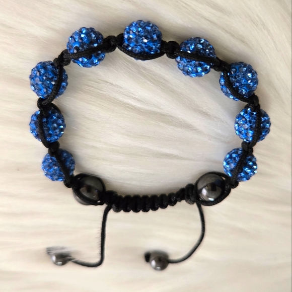 Shamballa crystal hematite bracelet - Picture 3 of 12